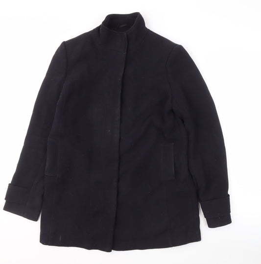 Womens UK Size 10 Laura Ashley Black Overcoat