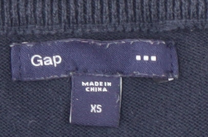 Gap Men's Black XS Argyle Vest, V-Neck, Cotton