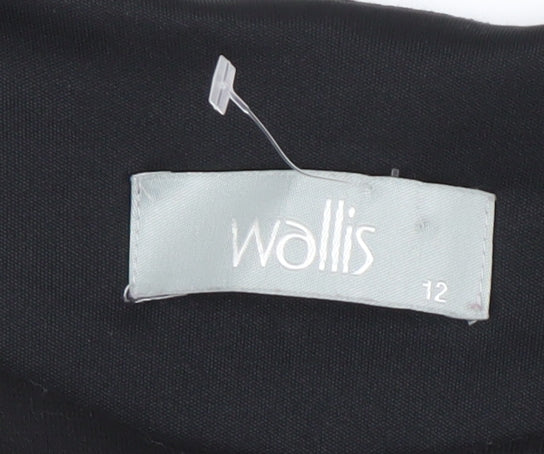 Wallis Women's Black & White Sheath Dress, Size 12