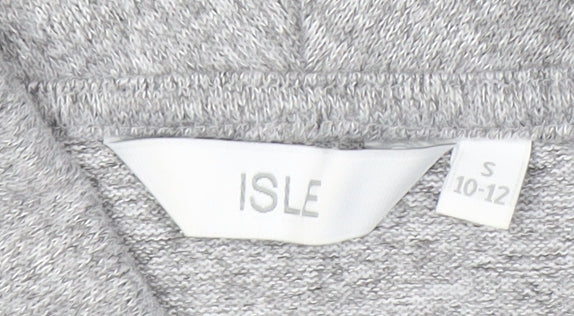 Isle Women's Grey Floral Sweatshirt Size 10-12