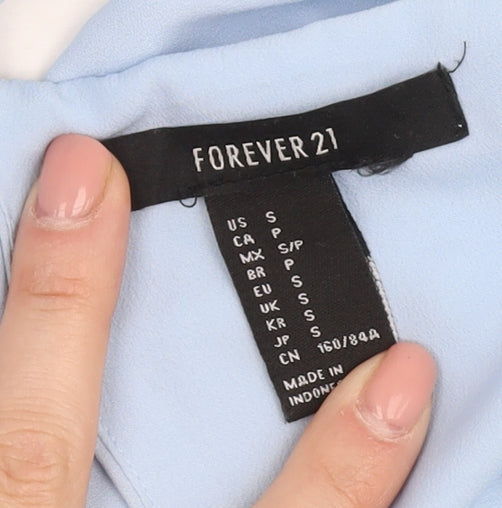 Forever 21 Women's Blue Halter Slip Dress S