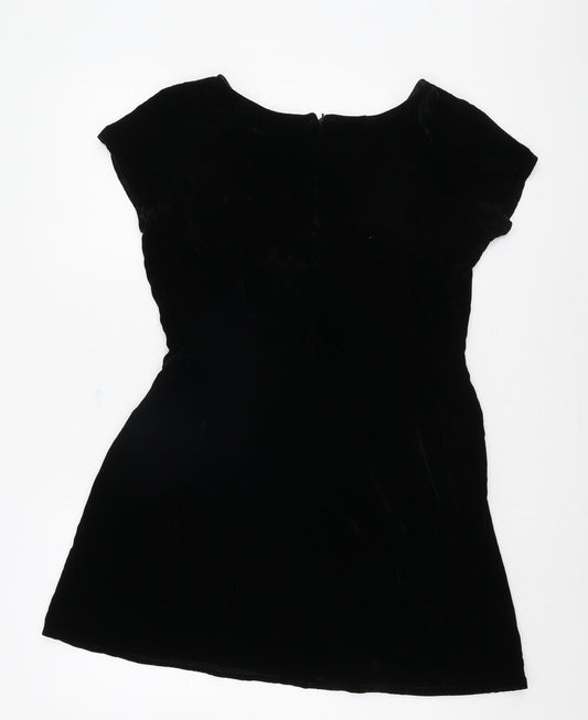 French Connection Black Dress M Women's Short Sleeve