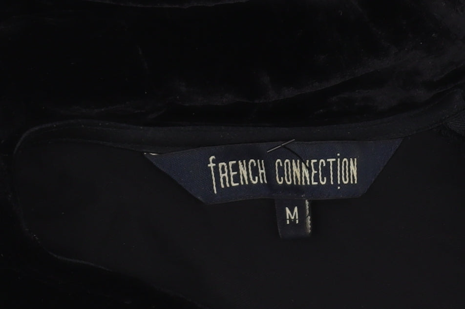 French Connection Black Dress M Women's Short Sleeve