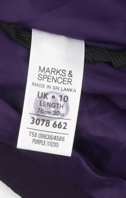 Marks and Spencer Purple Midi Skirt Size 10