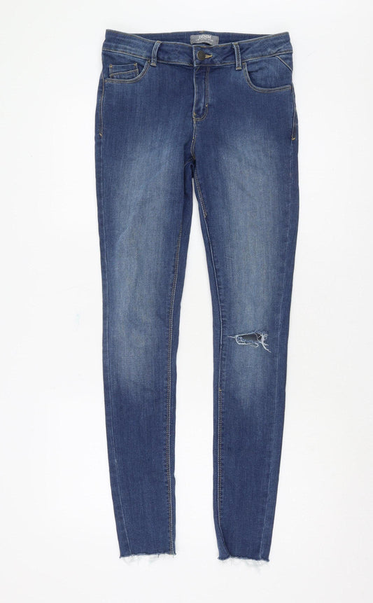 Additional front view of Dorothy Perkins Women’s Blue Skinny Jeans, size UK 10