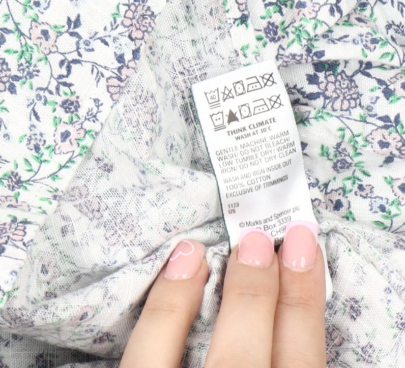 Womens UK Size 16 Marks and Spencer Multicoloured Basic Blouse