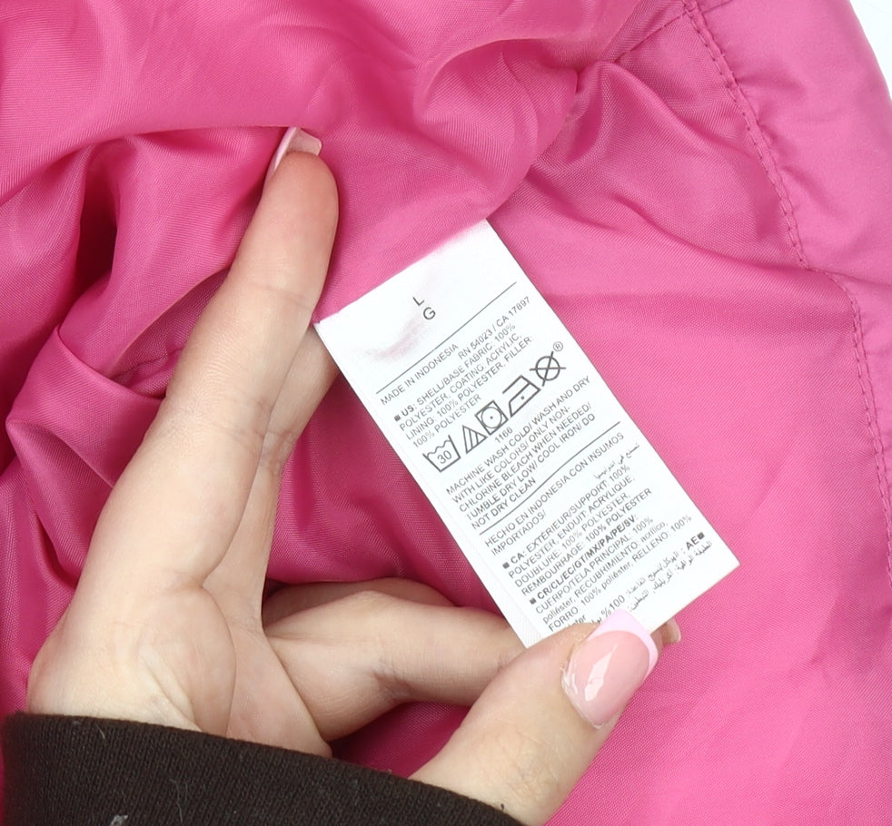 Old Navy Women's Pink Puffer Waistcoat, Size L, Casual