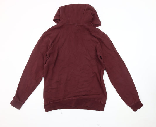 Vans Men's Red Logo Hoodie S Pullover Fleece