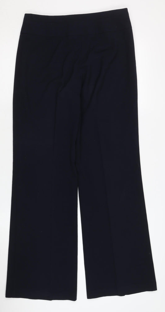 Womens UK Size 8 Marks and Spencer Regular Fit Formal Black Trousers