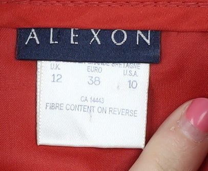Alexon Women's Red Midi Pencil Skirt Size 12
