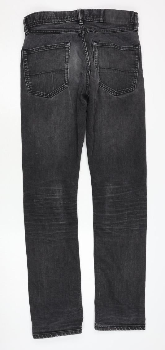 Marks and Spencer Men's Black Straight Jeans - Size 30