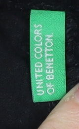 Womens UK Size 8 United Colors of Benetton Slim Fit Jegging Black Trousers