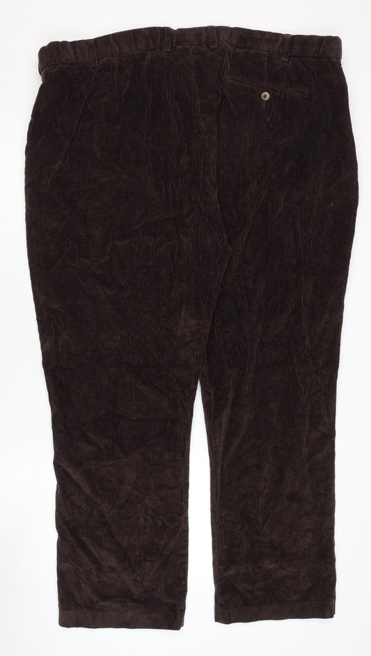 Cotton Traders Men's Brown Corduroy Trousers Size 48