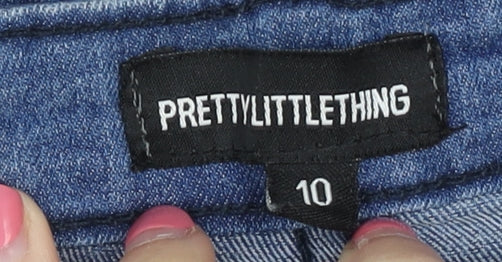 PrettyLittleThing Women's Blue Flared Jeans, Size M