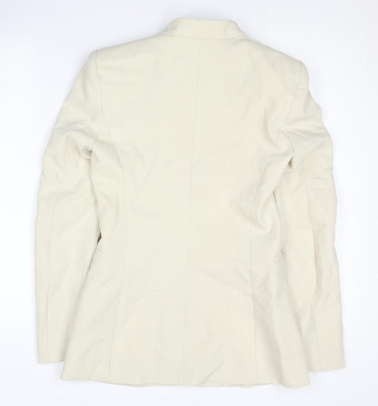 Zara Women's Ivory Blazer XS Slim Fit