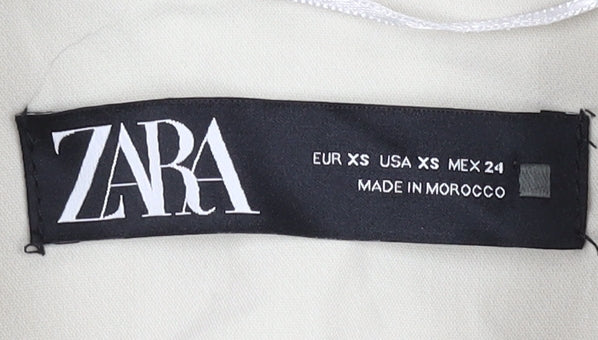 Zara Women's Ivory Blazer XS Slim Fit