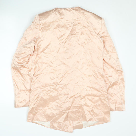 Zara Women's Pink XS Double-Breasted Blazer