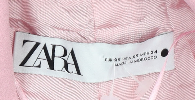 Zara Women's Pink Shawl Lapel Blazer, Size 6