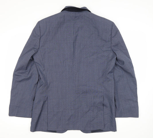 Mens UK Size 40 Guabello Regular Blue Suit Jacket
