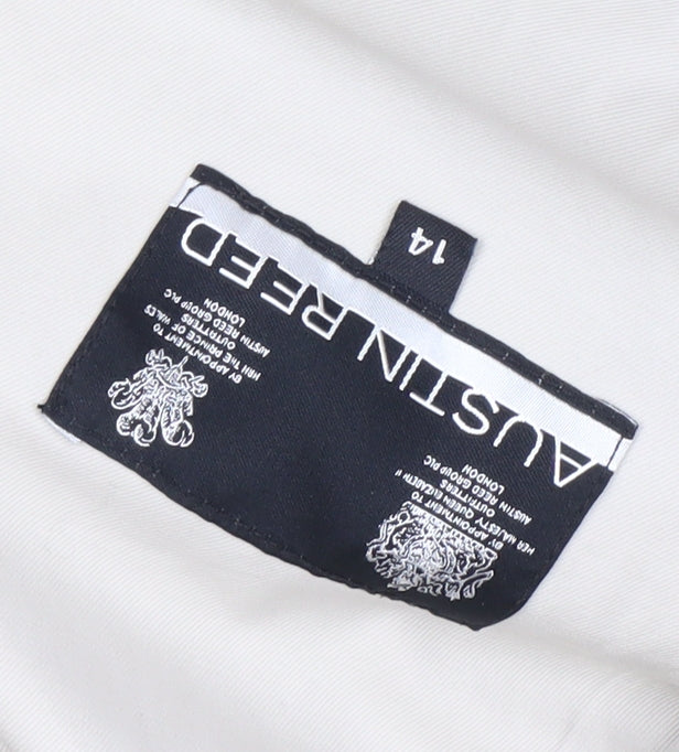 Austin Reed Women’s White Trench Coat Size 14