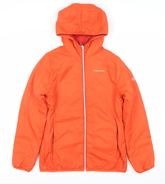 Womens UK Size 8 Craghoppers Orange Puffer Jacket