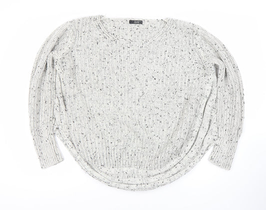 Womens UK Size 16 Quiz White Pullover Jumper