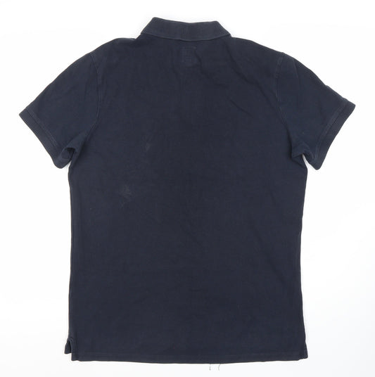 Jack Wills Men's M Blue Polo Shirt - Short Sleeves