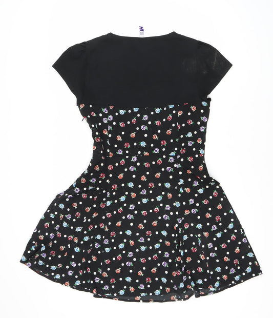By Henry Holland Women's Black Floral Dress, Size 12