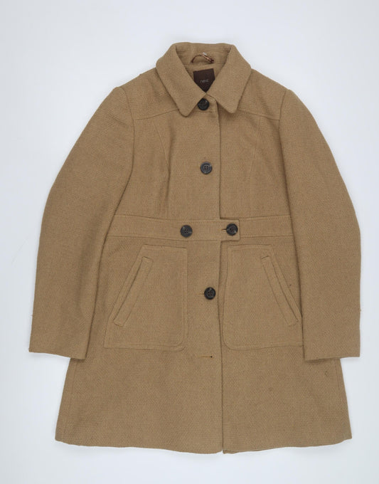 Womens UK Size 12 NEXT Beige Overcoat