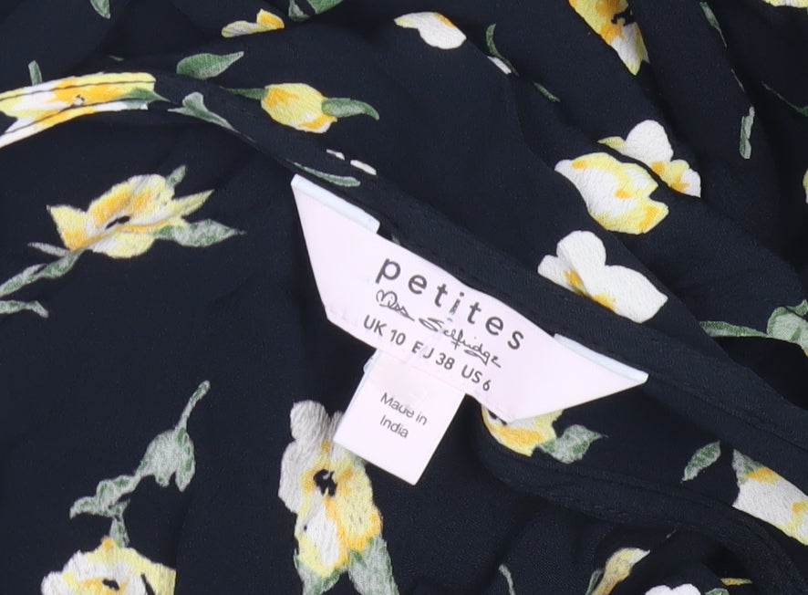 Miss Selfridge Women’s Floral Jumpsuit, Black, Size 10