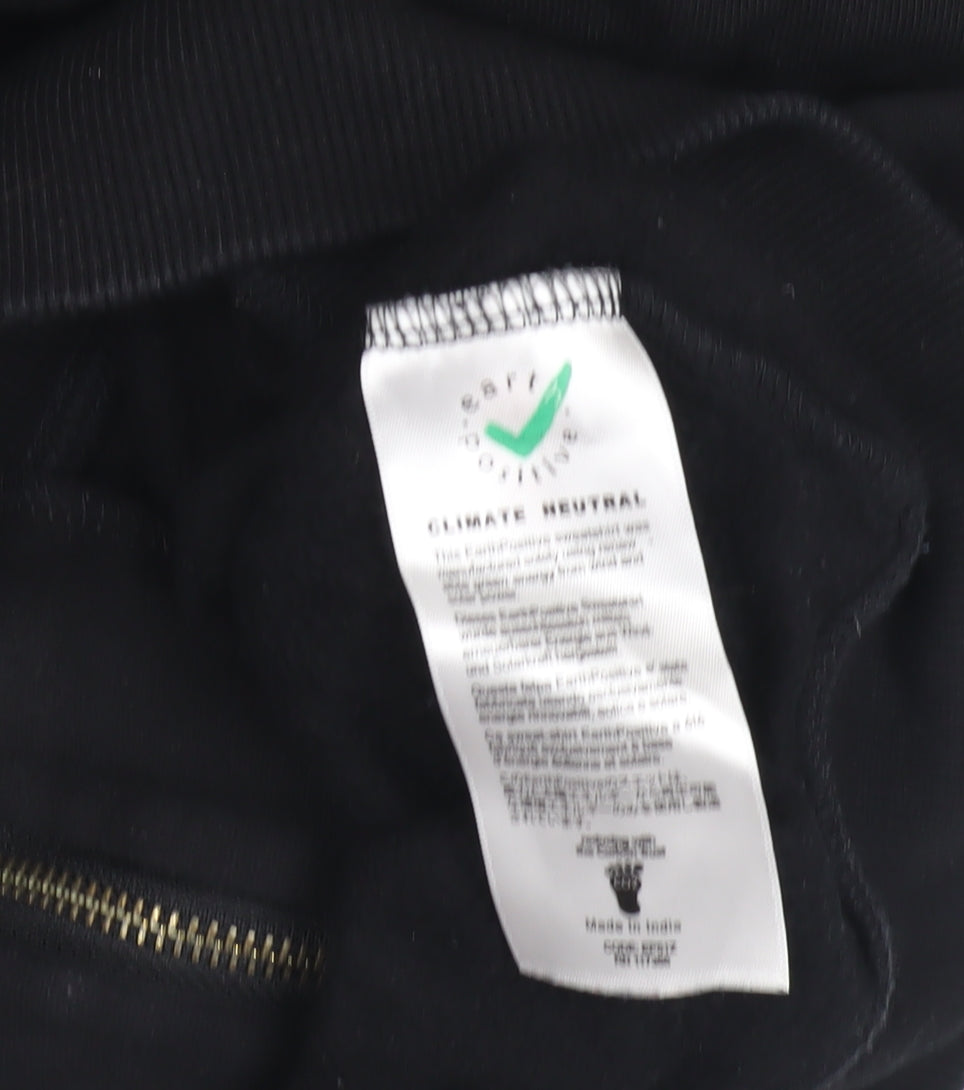 Men's Black Full Zip Nature Hoodie