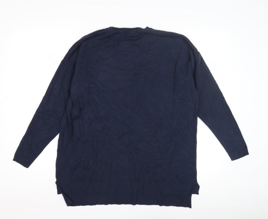 Womens UK Size S-M Amara Reya Blue Pullover Jumper