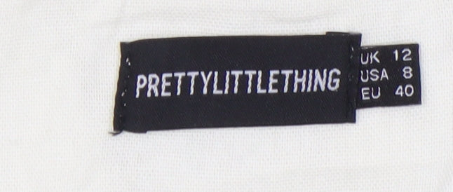 PrettyLittleThing Ivory Women's Playsuit Size 12 Casual Chic