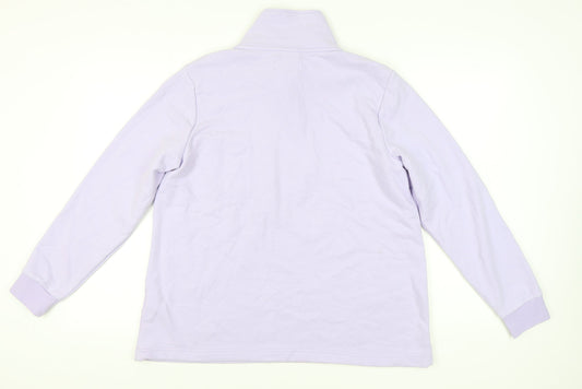 Womens UK Size XL Lands' End Purple Pullover Sweatshirt