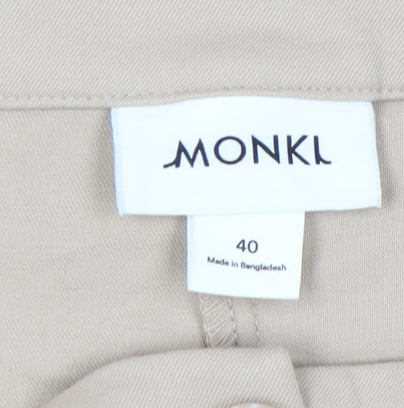 Womens UK Size 12 Monki Beige Trousers