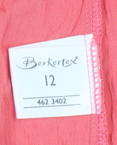 Berkertex Women's Pink Sleeveless Button Dress, Size 12