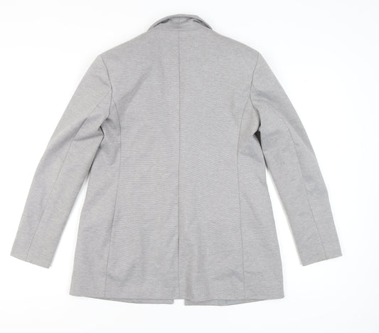 Dorothy Perkins Women's Grey Blazer, Size 8, Double-Breasted