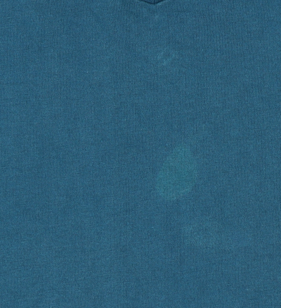 Tommy Hilfiger Men's Blue Cotton V-Neck T-Shirt, M