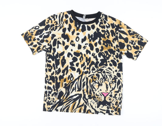 Womens UK Size 8 ASOS Multicoloured Basic T-Shirt