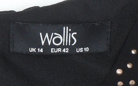 Wallis Women's Black Sleeveless Studded Jumpsuit