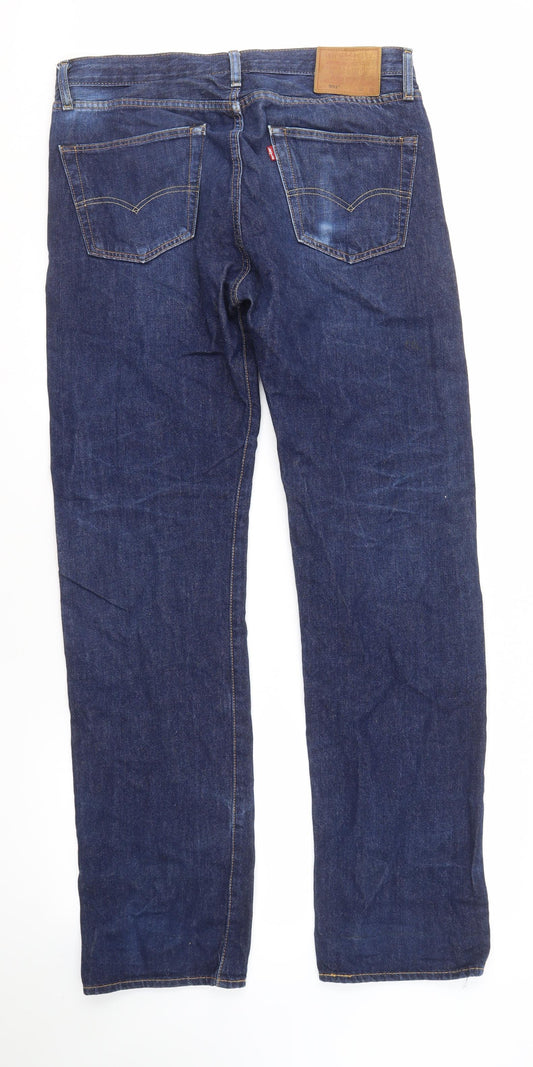 Levi's Men's Blue Straight 501 Jeans, Size 32