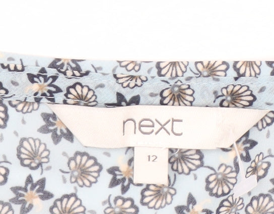 Womens UK Size 12 NEXT Multicoloured Basic Blouse