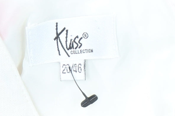 Klass Women's Pink Floral A-Line Sleeveless Dress