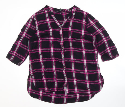Bonmarché Women's Multicoloured Button-Up Shirt