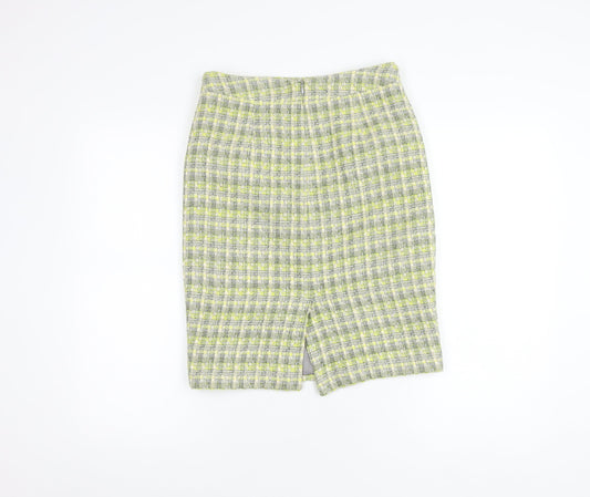 Laura Ashley Women's Check Knee Length Skirt, Size 6, Multicoloured