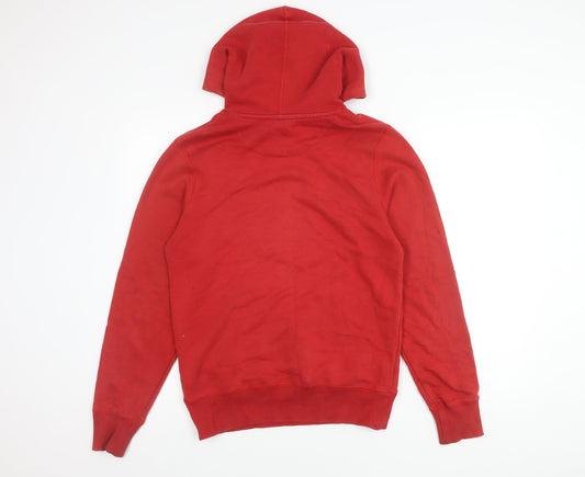 Mens UK Size S Nike Red Pullover Hoodie