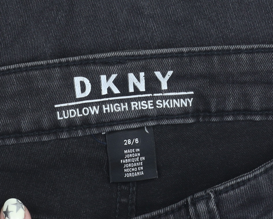 DKNY Women's Black High Rise Skinny Jeans Size 6