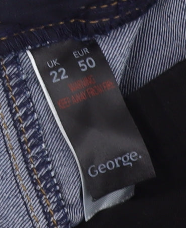 George Women's Blue Maternity Jeans, Size 22