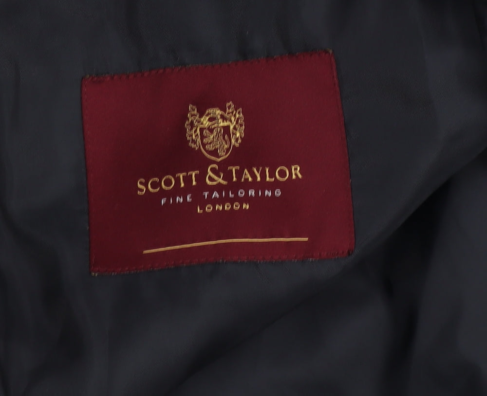 Mens UK Size 44 Scott & Taylor Regular Blue Suit Jacket