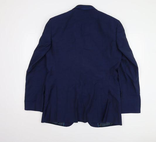 Mens UK Size 40 Marks and Spencer Regular Blue Suit Jacket